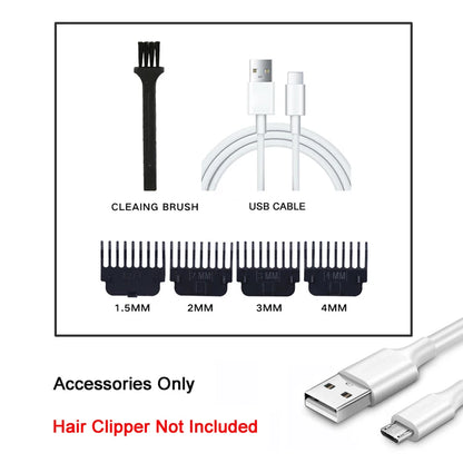 Hair Clippers for Men Professional Zero Gapped T-Blade Trimmer Cordless Rechargeable Edgers Clippers Electric Beard