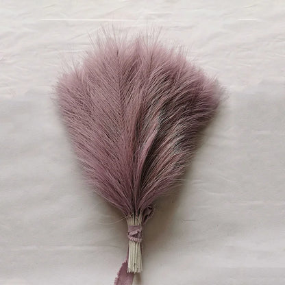 10/30 Pcs Artificial Pampas Grass Fluffy Reed Bouquet Boho Decoration Table Flower Arrangement