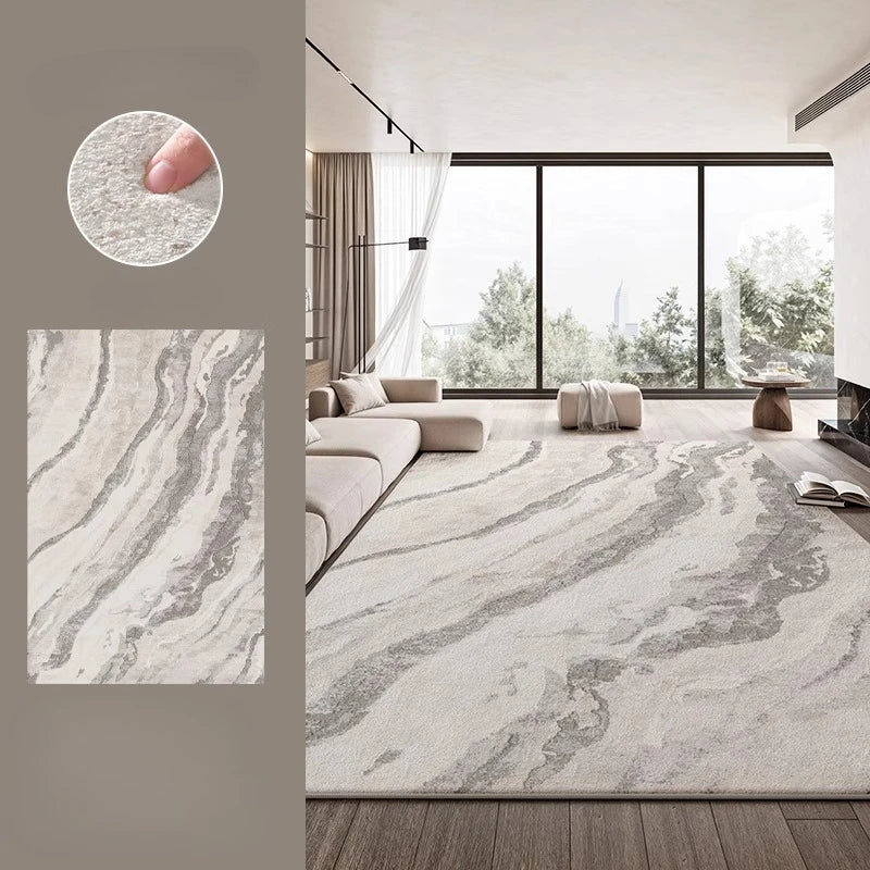 Cream Style Large Area Carpet Thick Plush Lounge Floor Mat Fluffy Soft Study Rug