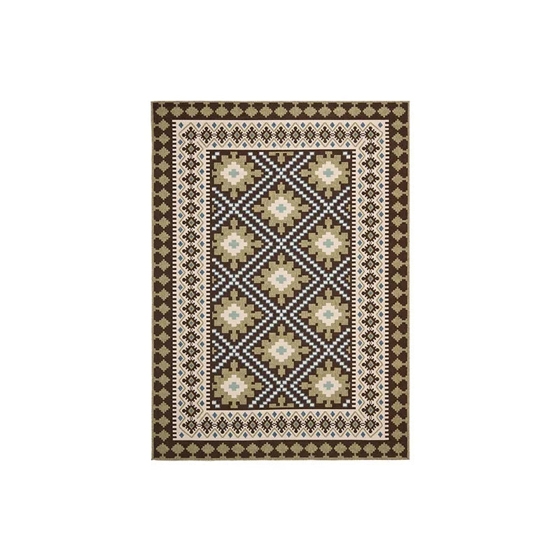 Living Room Crystal Velvet Large Area Carpet
