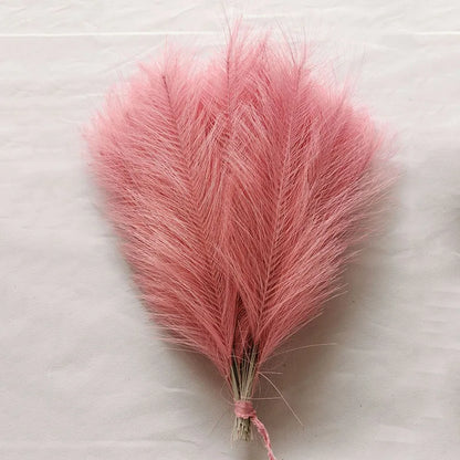 10/30 Pcs Artificial Pampas Grass Fluffy Reed Bouquet Boho Decoration Table Flower Arrangement