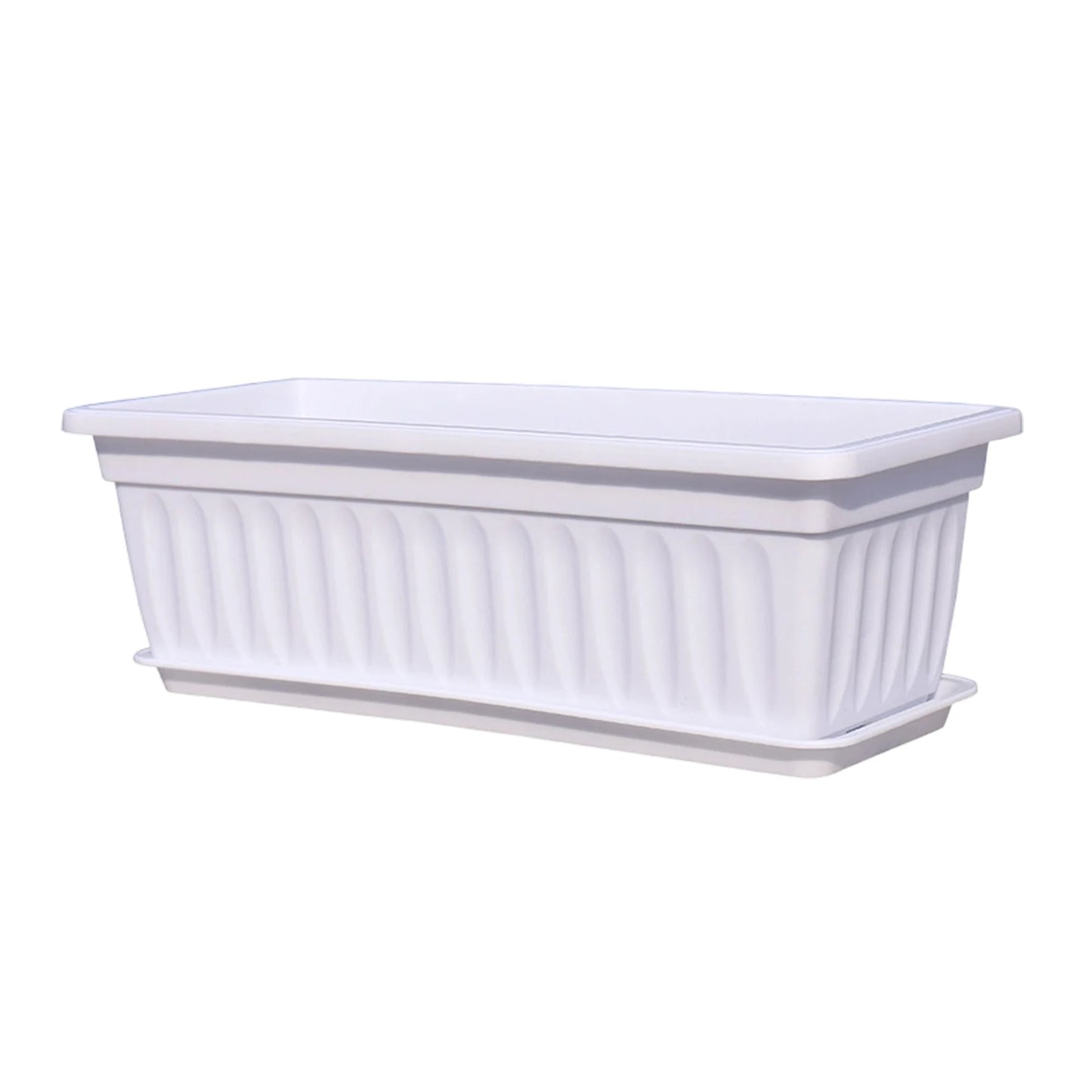 Rectangular Plastic Planter Multi-Color Gardening Container for Vegetables Herbs and Flowers