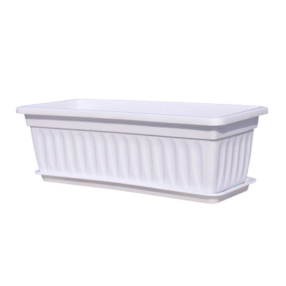 Rectangular Plastic Planter Multi-Color Gardening Container for Vegetables Herbs and Flowers