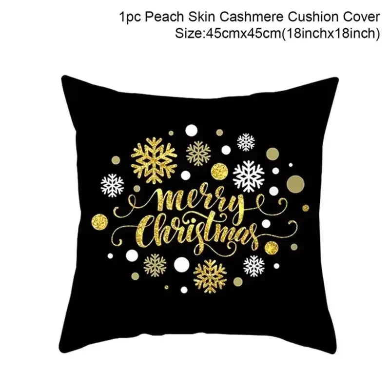 Christmas Cushion Cover Pillowcase Decorations for Home