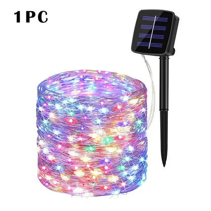 Solar LED Light Outdoor Garden Fairy Light String Led Twinkle Waterproof Light