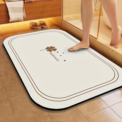 1pc Diatomite Mat Quick Dry Super Absorbent Non-Slip Floor Mat