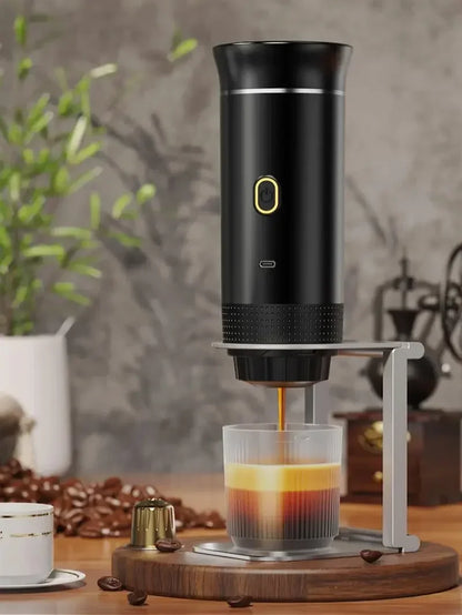 Wireless Electric Portable Espresso Coffee Machine for Home Camping Coffee Maker 3-in-1 Capsule Powder Travel Coffee Maker