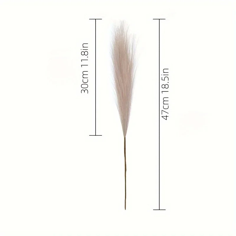 10pcs Faux Pampas Grass Decor Tall Vase Fillers, Boho Rustic Farmhouse Home Decor.