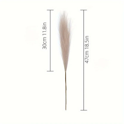 10pcs Faux Pampas Grass Decor Tall Vase Fillers, Boho Rustic Farmhouse Home Decor.