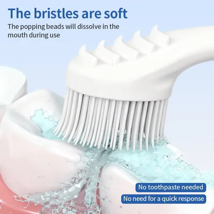 20pcs/box Portable 4-in-1 Toothbrush Toothpick Tongue Scraper for Travel Oral Cleaning Disposable Toothbrush