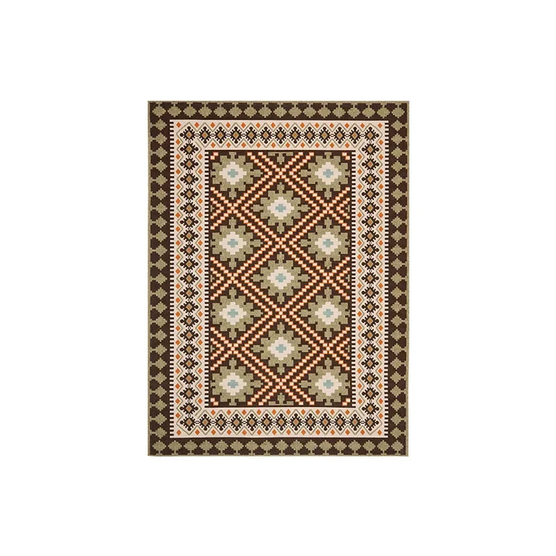 Living Room Crystal Velvet Large Area Carpet