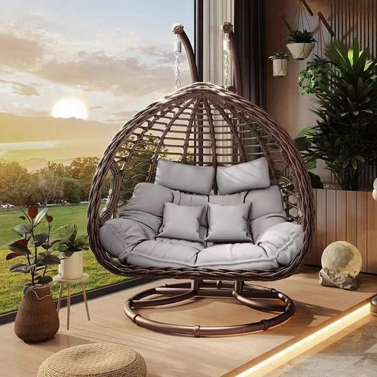 Hanging Basket Outdoor Swing Patio Double Hanging Chair