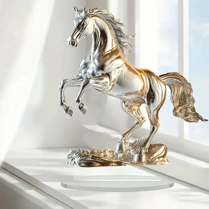 New Cross-border White Horse Acrylic Ornament