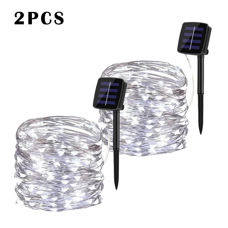 Solar LED Light Outdoor Garden Fairy Light String Led Twinkle Waterproof Light