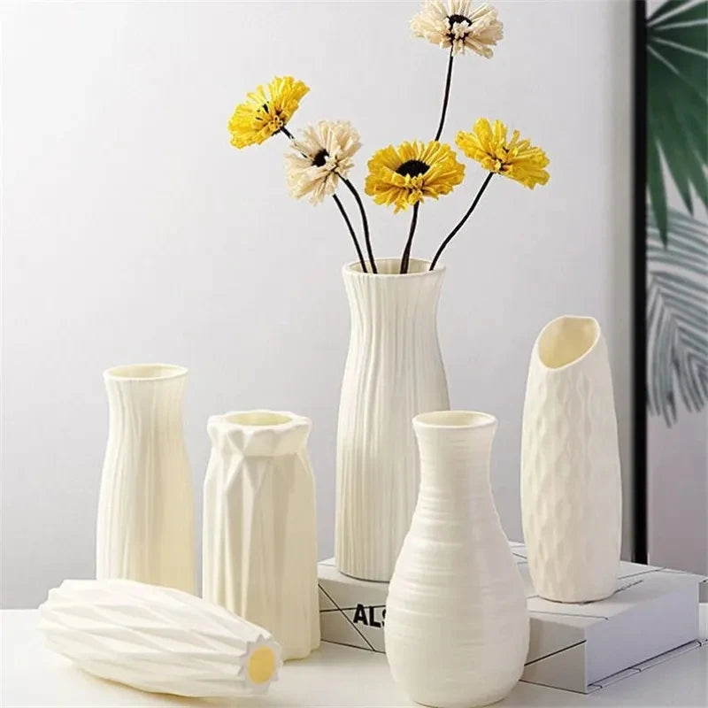 1pc Nordic Plastic Vase Simple Small Fresh Flower