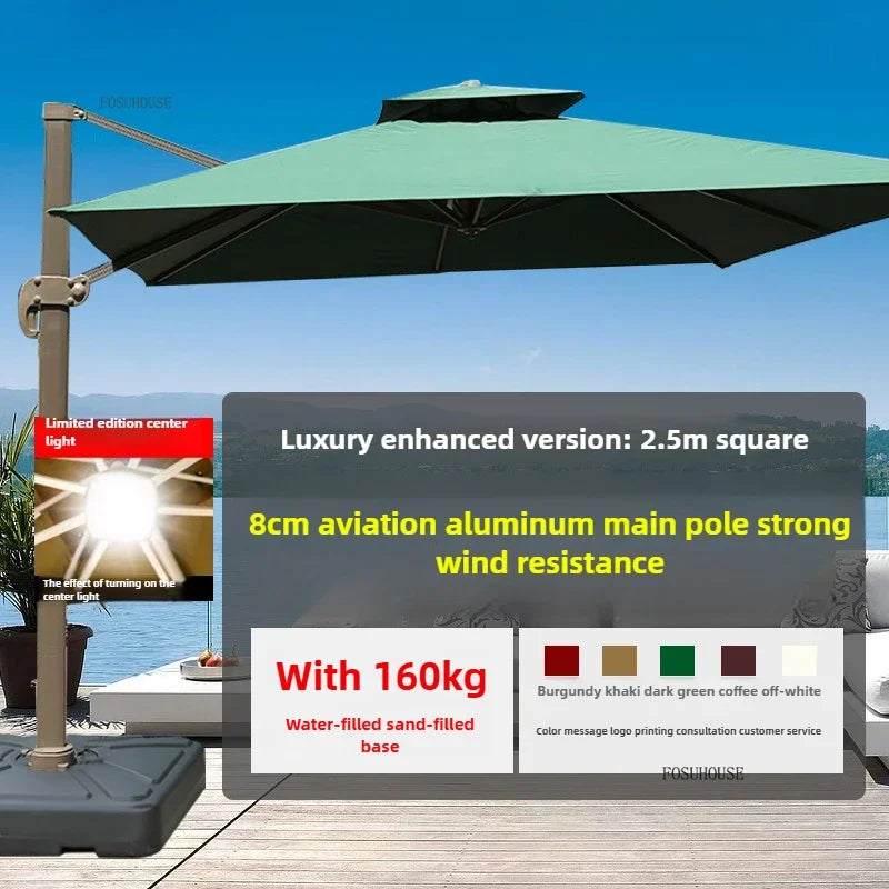 Balcony Outdoor Parasol Garden Patio Umbrellas Villa Open-air Stall Large Sun Umbrella