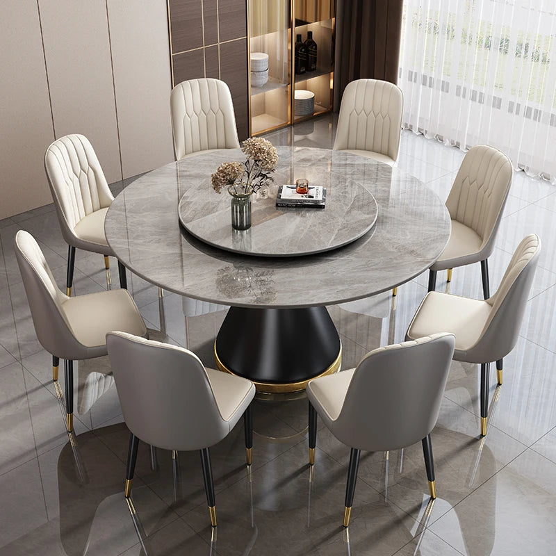 High Top Luxury Kitchen Tables Warm Keep Decoration Dining Tables French Design