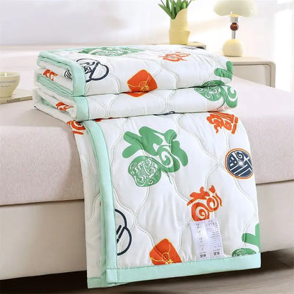 Washed Cotton Summer Quilt - Skin-Friendly Brushed Summer Cool Quilt