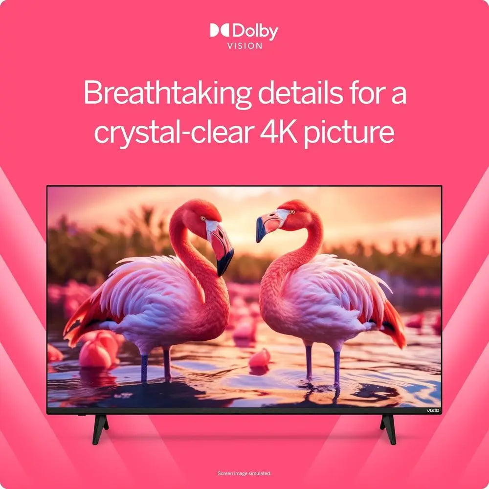 50" 4K Resolution HDR Smart TV, Dolby Vision HDR/HDR10+ (Renewed)