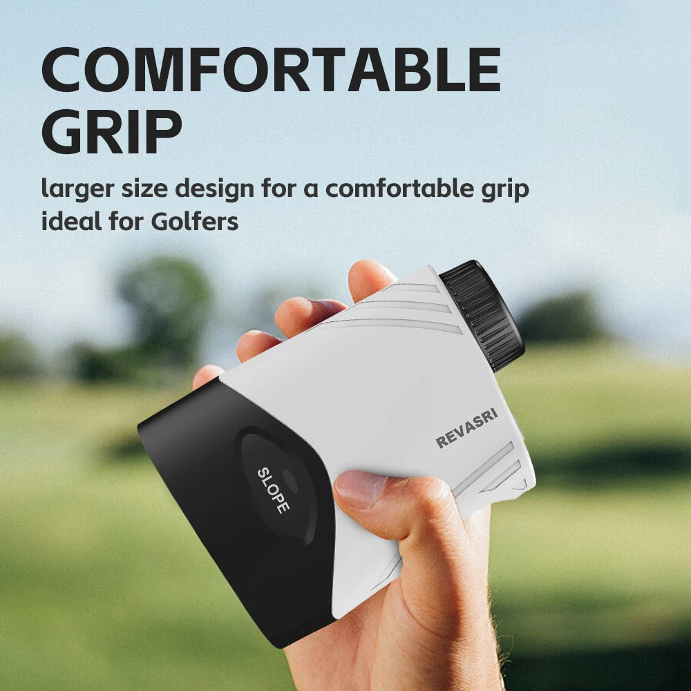 REVASRI Handheld Golf Rangefinder 6X 1000Yards Slope Mode Flag Lock Vibration, Strong Magnetic