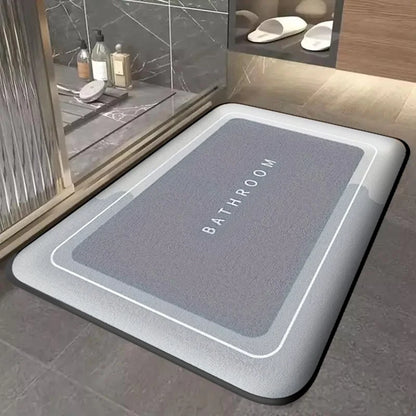 Thick bathroom absorbent mat simple door dirt-resistant, quick-drying non-slip entry mat