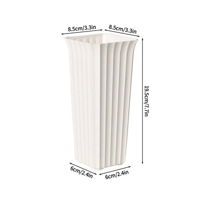 Simple Plastic Vase Pots for Plants Flower Arrangement Vase Decorative