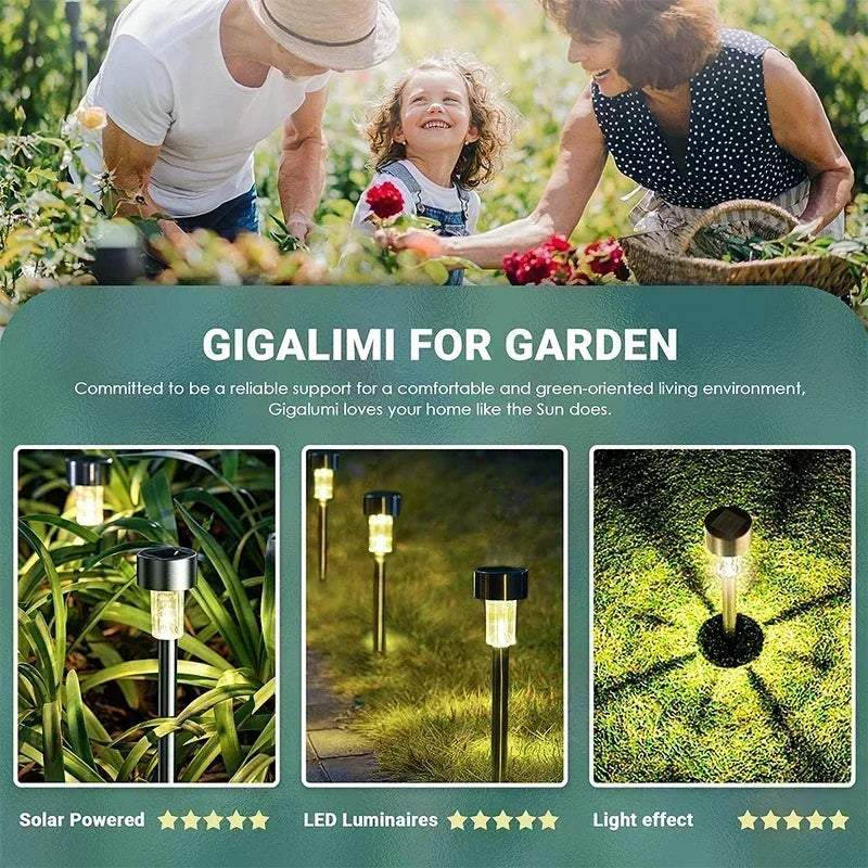 Outdoor Solar Powered Lamp Waterproof Landscape Lantern for Pathway Patio Decorative LED 10/20/30Pcs