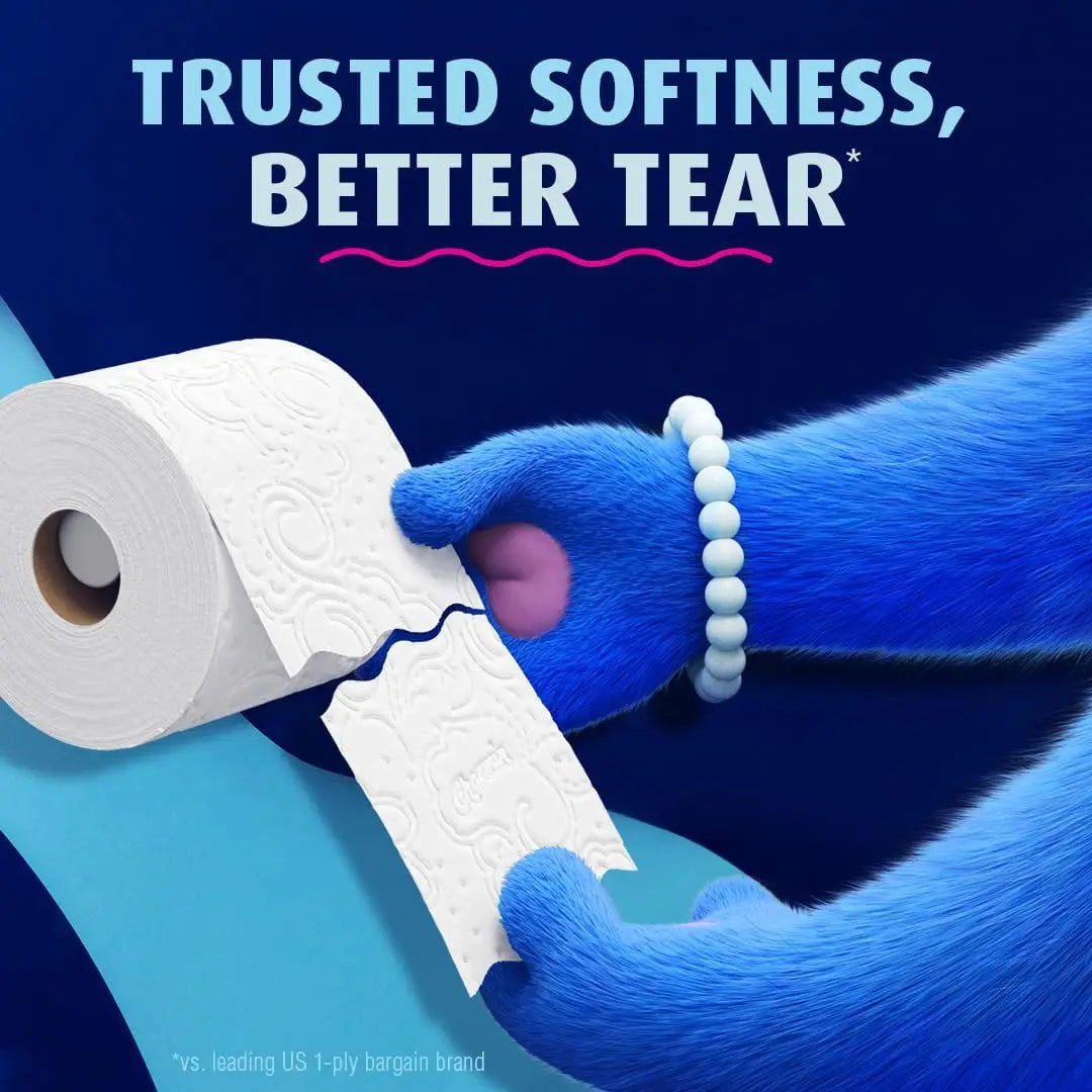 Ultra Soft Toilet Paper 6 Mega Rolls, Gentle and Absorbent.