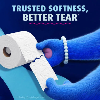 Ultra Soft Toilet Paper 6 Mega Rolls, Gentle and Absorbent.