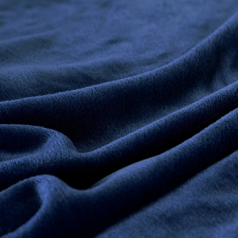 Super Soft Warm Lightweight Plain Solid Color Flannel Blanket for All Season