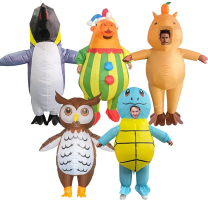 Inflatable Costume for Adult, Blow Up Suit, Halloween Party Cosplay Fancy Dress, Carnival Funn