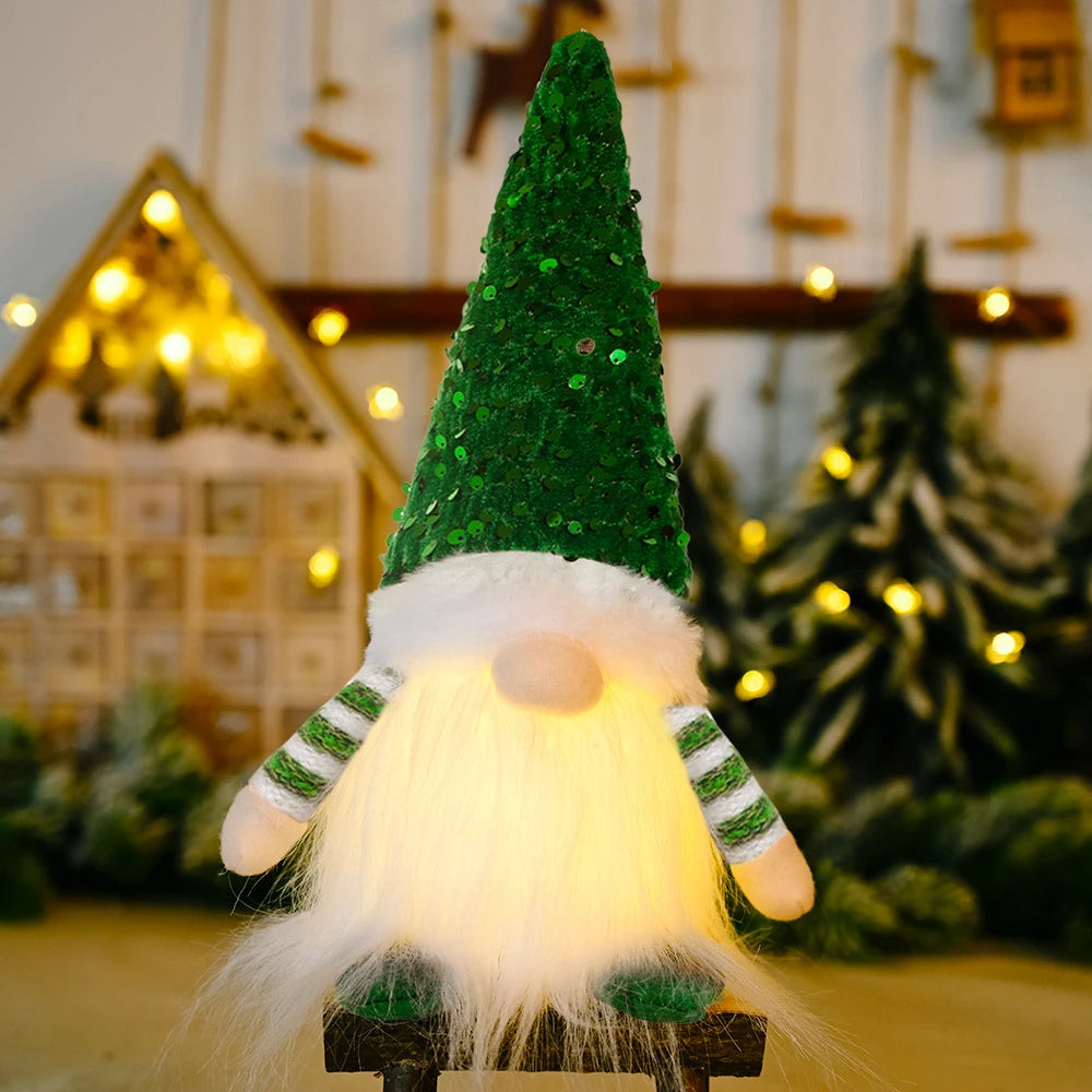Glowing Gnome Christmas Faceless Plush Dolls