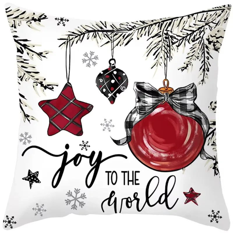 Christmas Cushion Cover Pillowcase Decorations for Home