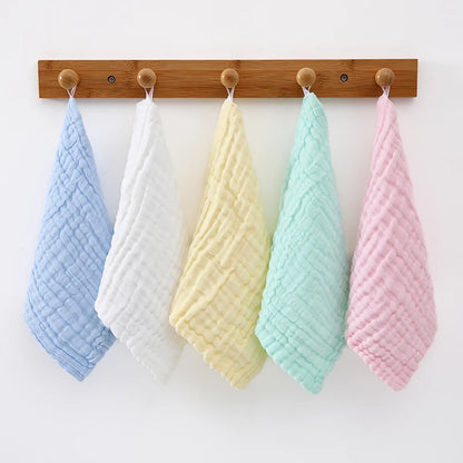 3/5 Pieces of Soft Gauze Face Towels, Ultra-Comfortable and Reusable Skincare Face Washcloths.