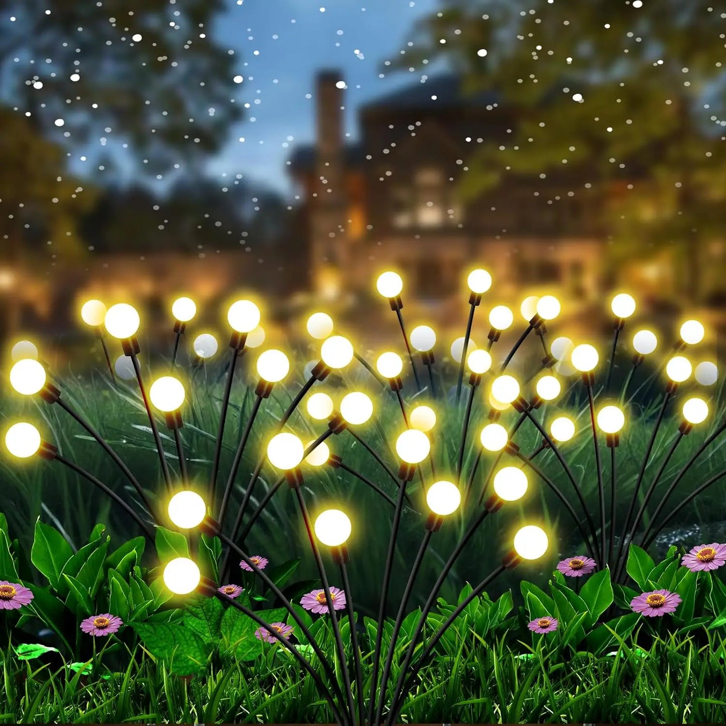 Garden Lights-New Upgraded Solar Powered Firefly Outdoor Waterproof Garden Lights