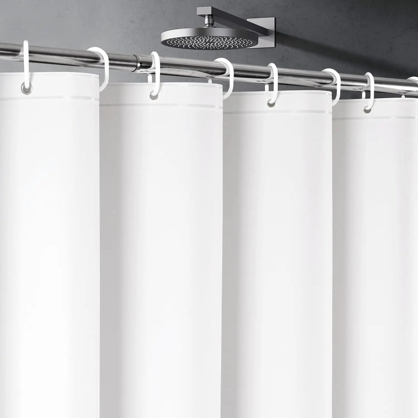 Premium PEVA Bath Curtain Shower Liner with Metal Grommets