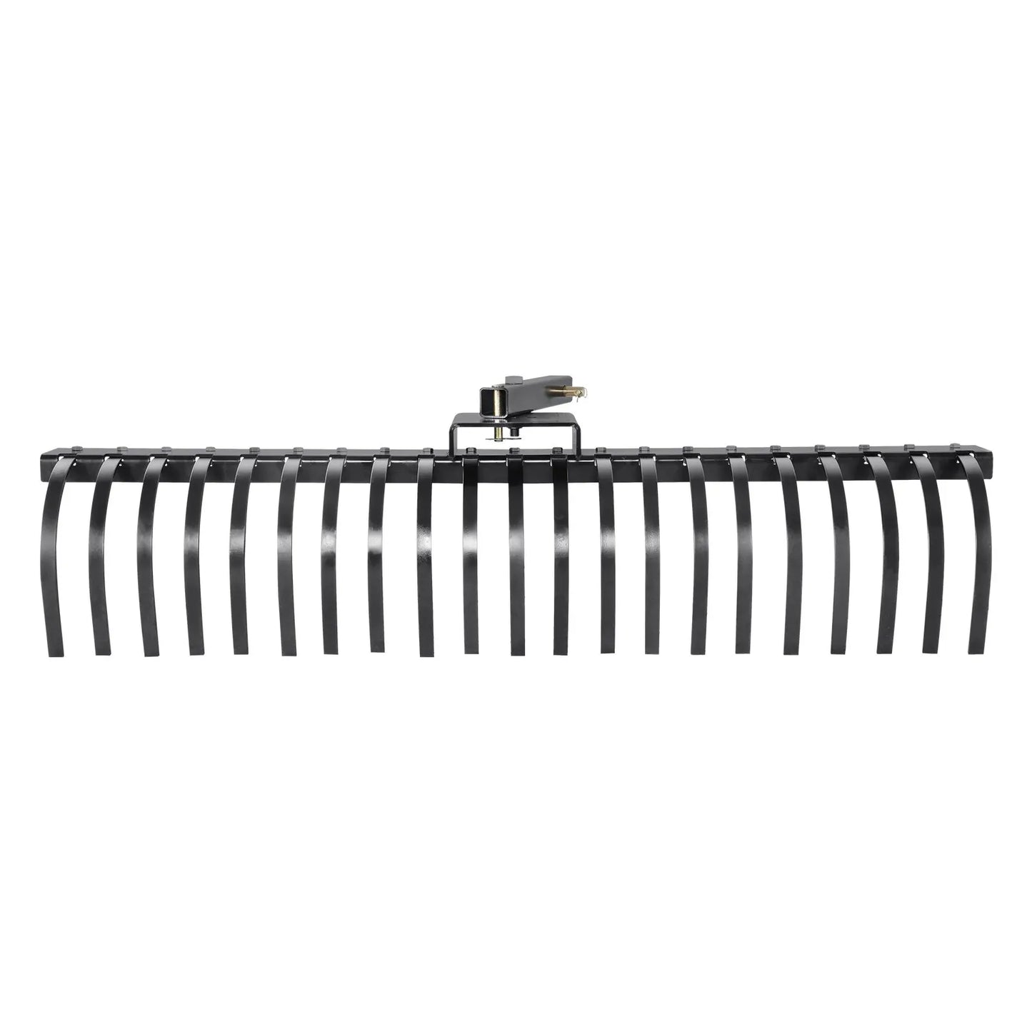 Tow Behind Landscape Rake, Tow Dethatched With 21 Steel Coil Tines, Lawn Attaches Toolbars And 3-point