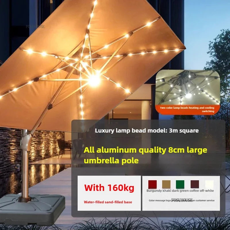 Balcony Outdoor Parasol Garden Patio Umbrellas Villa Open-air Stall Large Sun Umbrella