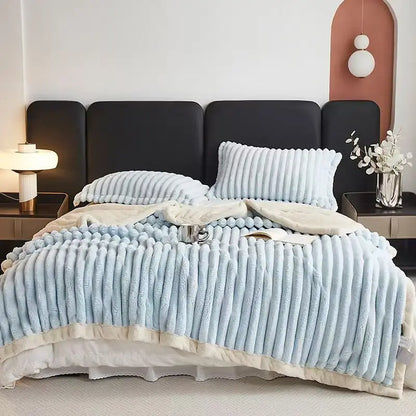 1pc Weighted Fleece Blanket -Soft, Warm, Throw