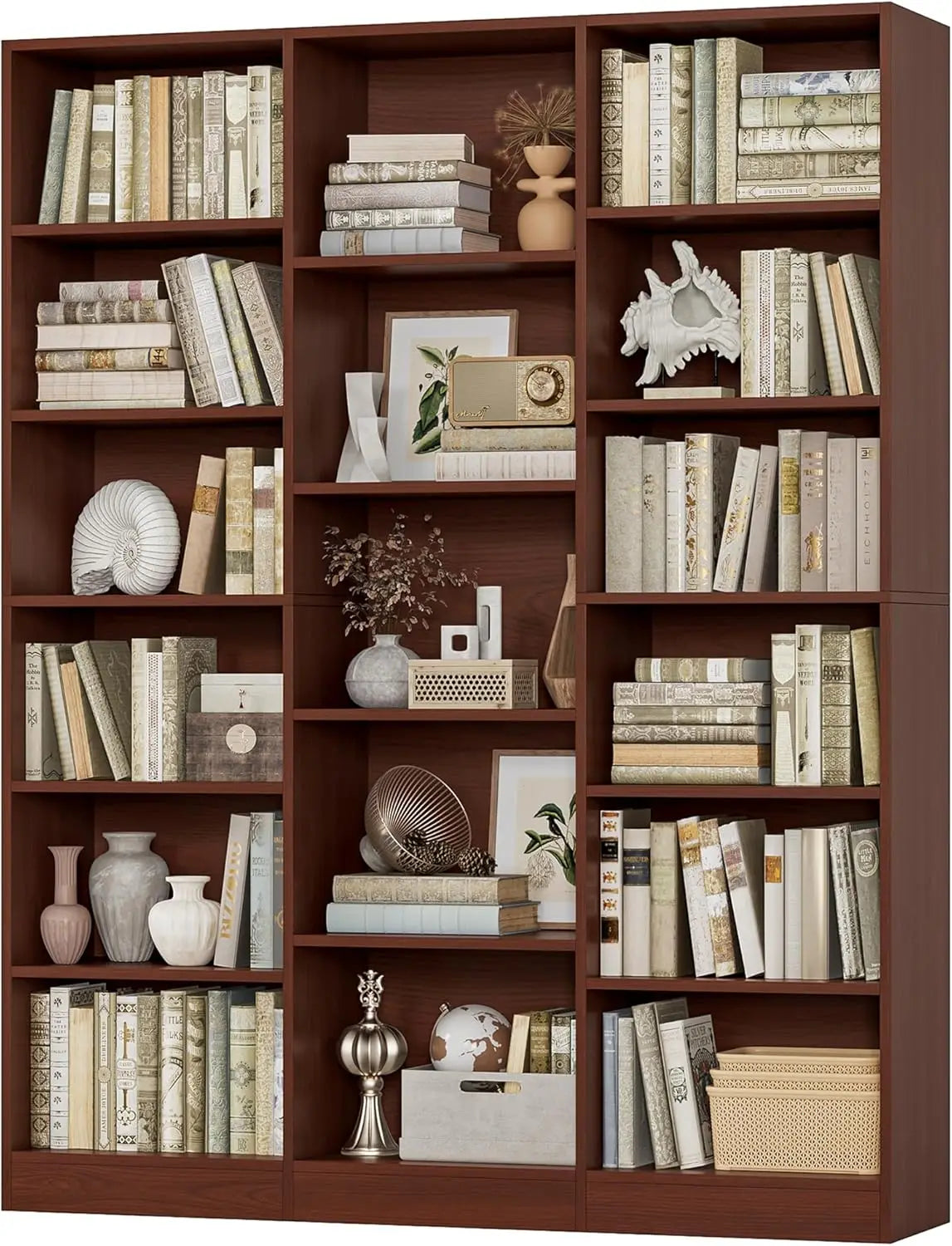 Triple Wide Bookshelf