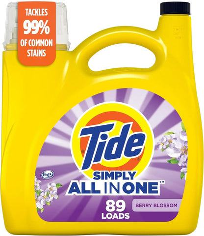 Berry Blossom Scent All-In-One Liquid Laundry Detergent, 89 Loads, 117 fl oz