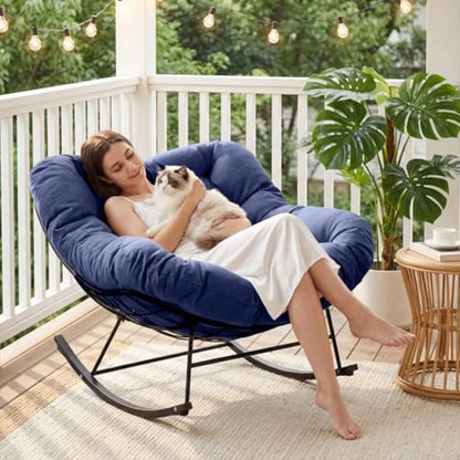 Oversized Rocker, Comfy Egg Chair for Bedroom