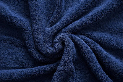 Set of 4 Navy Blue Cotton soft Hand Bathroom Towel