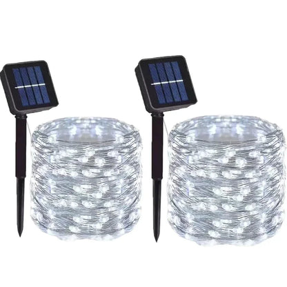 5Packs Solar Led Fairy Light Outdoor 8Modes Copper Wire Lights Waterproof
