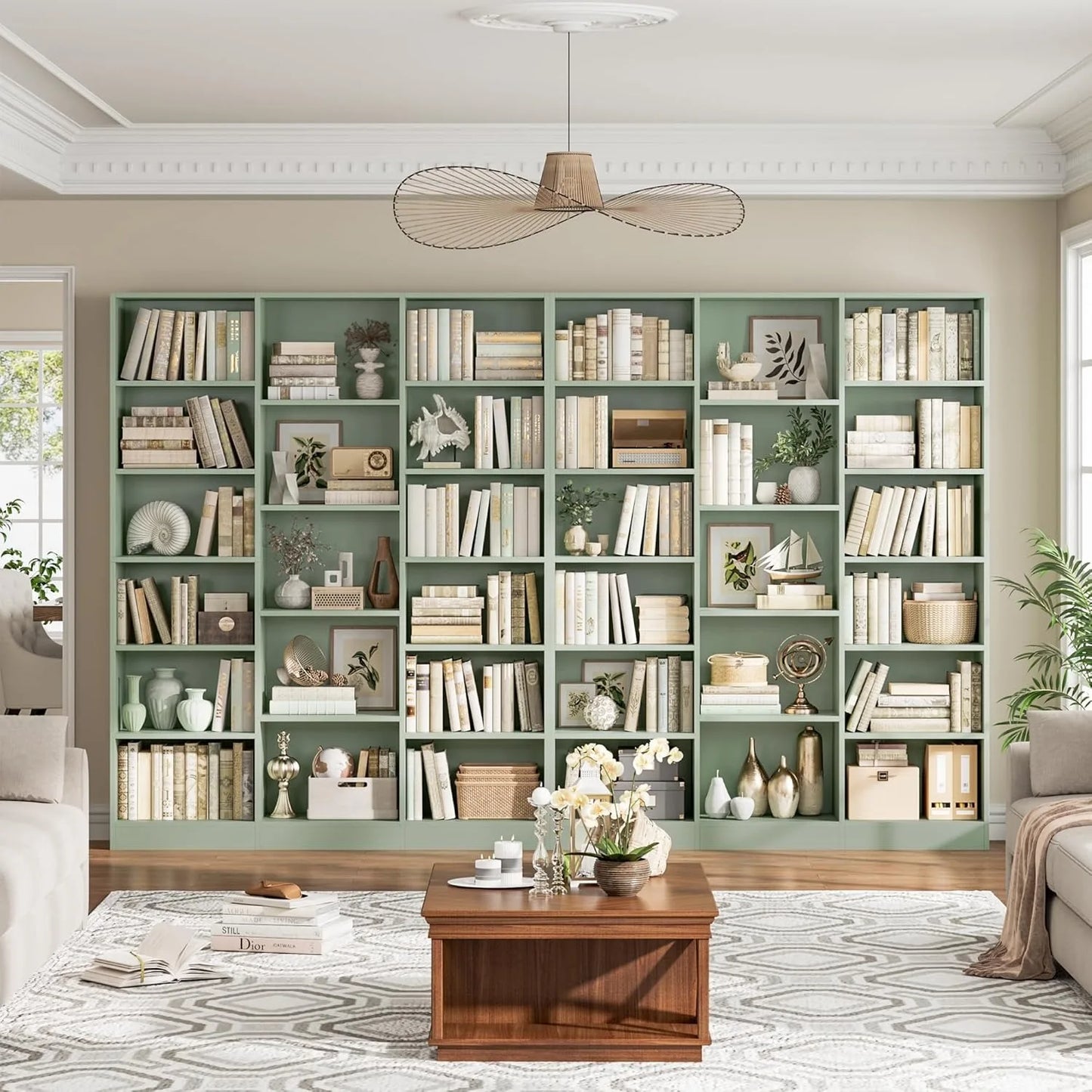 Triple Wide Bookshelf
