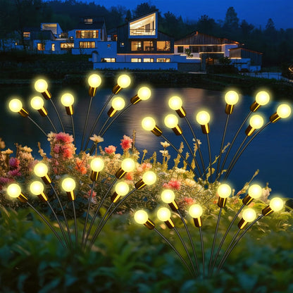 Outdoor Solar light Garden LED Wind-driven Firefly Ground Plug Lamp for Garden Lawn Landscape