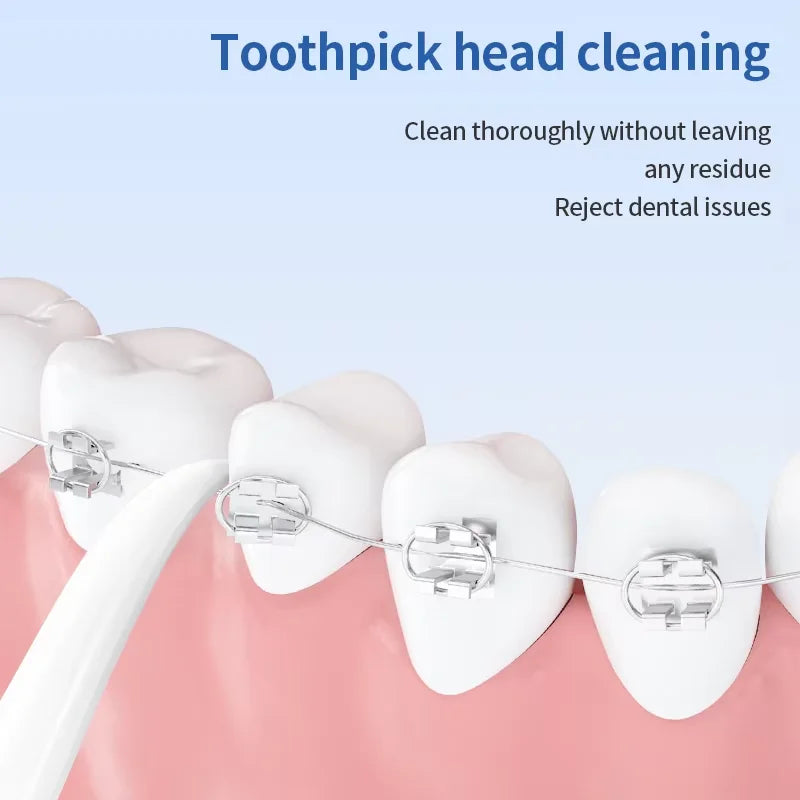 20pcs/box Portable 4-in-1 Toothbrush Toothpick Tongue Scraper for Travel Oral Cleaning Disposable Toothbrush