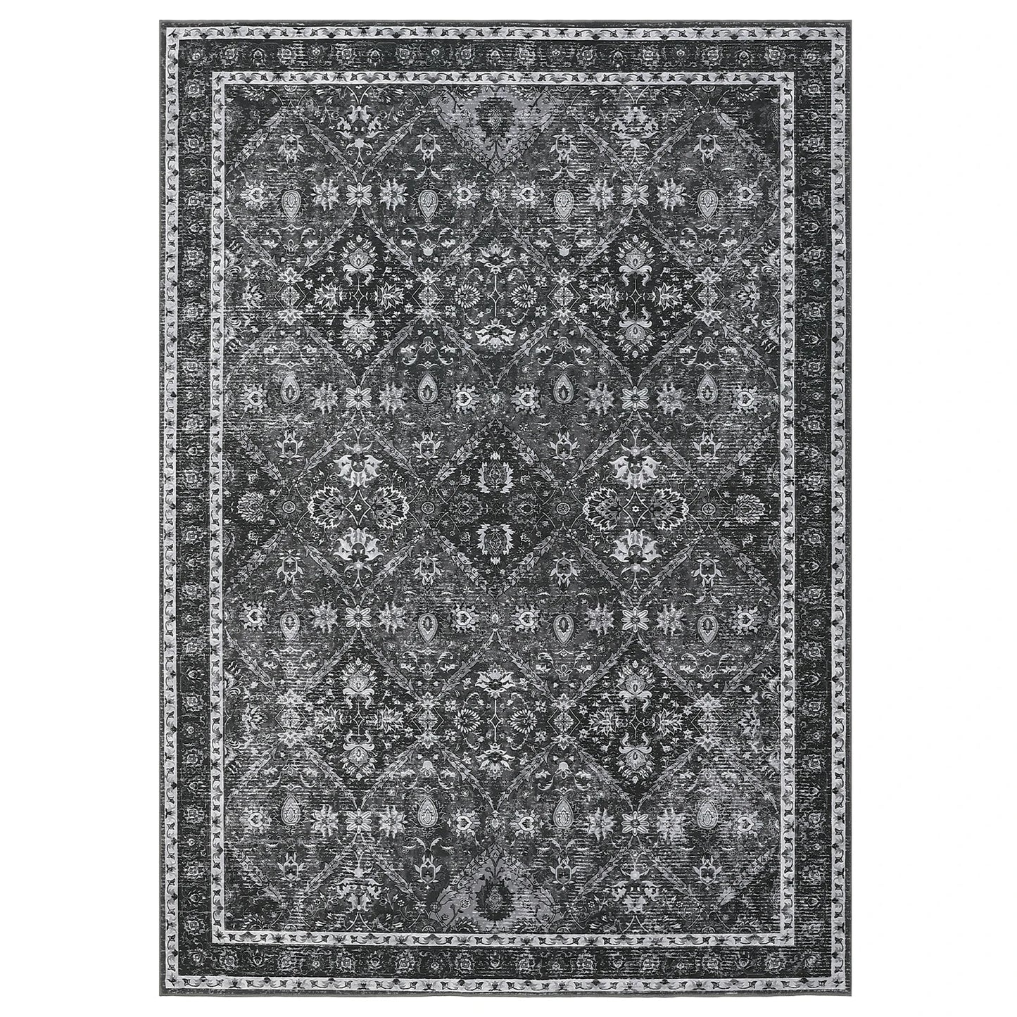 Machine Washable, Non-Slip,Stain & Water Resistant, Low-Pile Rug.