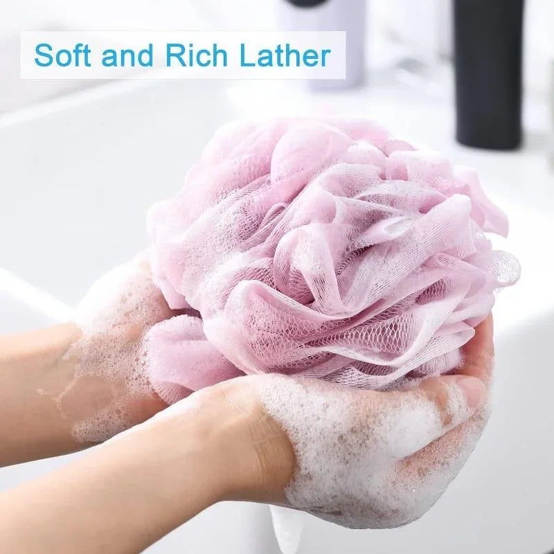 1PC Soft Mesh Bath Ball Rich Bubble Design Shower Body Cleaning Scrubber