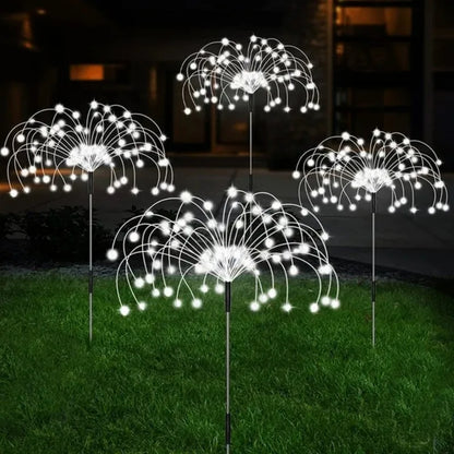 Solar Firework Outdoor Waterproof Solar 8 Lighting Modes Fairy String Light